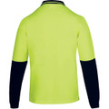 JB's Hv 4602.1 L/S Non Button Polo Lime/Navy