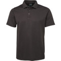 Podium Cotton Back Yardage Polo Gunmetal