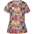 JB's Ladies Scrub Top Printed