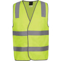 JB's Hv (D+N) Safety Vest Print Staff Lime