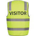 JB's Hv (D+N) Safety Vest Print Visitor Lime