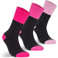 JB's Ladies Work Sock 3 Pack Black/