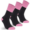 JB's Ladies Work Sock 3 Pack Black/