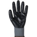 JB's Nitrile Gripper Glove (12 Pk) Grey/Black