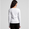 Wo's Organic Baby Rib L/S Tee