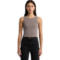 Wo's Faded Organic Rib Crop Tank