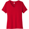BELLA+CANVAS Women's Relaxed Jersey Short Sleeve V-Neck Tee