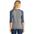 District Made Ladies Perfect Tri 3/4-Sleeve Raglan