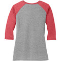 District Made Ladies Perfect Tri 3/4-Sleeve Raglan