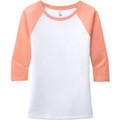 District Made Ladies Perfect Tri 3/4-Sleeve Raglan