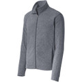Port Authority Heather Microfleece Full-Zip Jacket