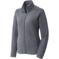 Port Authority Ladies Heather Microfleece Full-Zip Jacket