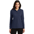 Port Authority Ladies  Silk Touch Long Sleeve Polo