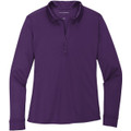Port Authority Ladies Silk Touch Performance Long Sleeve Polo