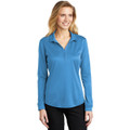 Port Authority Ladies Silk Touch Performance Long Sleeve Polo