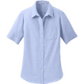 Port Authority Ladies Short Sleeve SuperPro Oxford Shirt