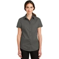 Port Authority Ladies Short Sleeve SuperPro Twill Shirt