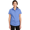 Port Authority Ladies Short Sleeve SuperPro Twill Shirt