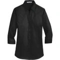 Port Authority Ladies 3/4-Sleeve SuperPro Twill Shirt