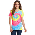 Port & Company Ladies Tie-Dye V-Neck Tee