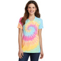 Port & Company Ladies Tie-Dye V-Neck Tee