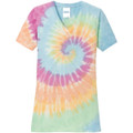 Port & Company Ladies Tie-Dye V-Neck Tee