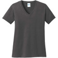 Port & Company Ladies Core Cotton V-Neck Tee