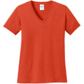 Port & Company Ladies Core Cotton V-Neck Tee