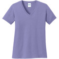 Port & Company Ladies Core Cotton V-Neck Tee