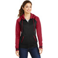 Sport-Tek Ladies Sport-Wick Varsity Fleece Full-Zip Hooded Jacket