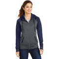 Sport-Tek Ladies Sport-Wick Varsity Fleece Full-Zip Hooded Jacket
