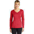 Sport-Tek Ladies Long Sleeve PosiCharge Competitor V-Neck Tee