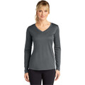 Sport-Tek Ladies Long Sleeve PosiCharge Competitor V-Neck Tee