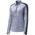 Sport-Tek Ladies PosiCharge Electric Heather Colorblock 1/4-Zip Pullover