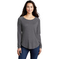 Sport-Tek  Ladies PosiCharge  Long Sleeve Tri-Blend Wicking Scoop Neck Raglan Tee