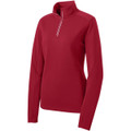 Sport-Tek Ladies Sport-Wick Textured 1/4-Zip Pullover