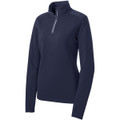 Sport-Tek Ladies Sport-Wick Textured 1/4-Zip Pullover