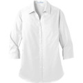 Port Authority Ladies 3/4-Sleeve Carefree Poplin Shirt