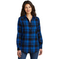 Port Authority Ladies Plaid Flannel Tunic