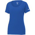 Nike Ladies Dri-FIT Cotton/Poly Scoop Neck Tee