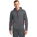 Sport-Tek Sport-Wick Fleece Colorblock Hooded Pullover