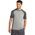 Sport-Tek  PosiCharge  Tri-Blend Wicking Raglan Tee