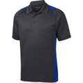 Sport-Tek Heather Colorblock Contender Polo