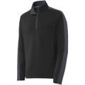 Sport-Tek Sport-Wick Textured Colorblock 1/4-Zip Pullover