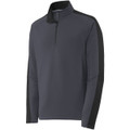 Sport-Tek Sport-Wick Textured Colorblock 1/4-Zip Pullover