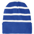 Sport-Tek Striped Beanie with Solid Band