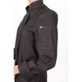 Gramercy Women's Denim Chef Jacket- Black