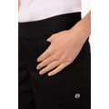Lightweight Slim Women's Chef Pants Black