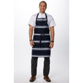 Navy Butcher Stripe Bib Apron