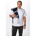 Navy Butcher Stripe Bib Apron